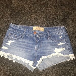 Hollister jean shorts